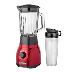 Licuadora Black + Decker QuadPro Frasco Vidrio + Vaso Personal, BL1650R