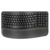 Teclado Ergonómico Logitech Wave Keys Inalámbrico con Reposa Muñecas Negro 920-012278